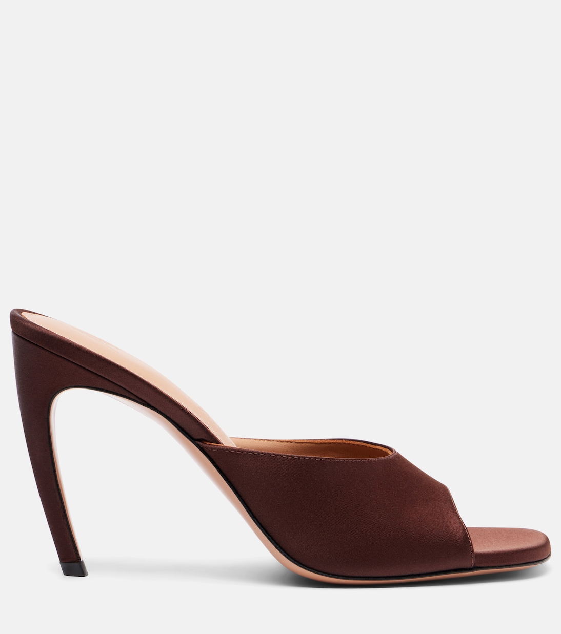 Pantoletten Betta 95 aus Satin | The Attico