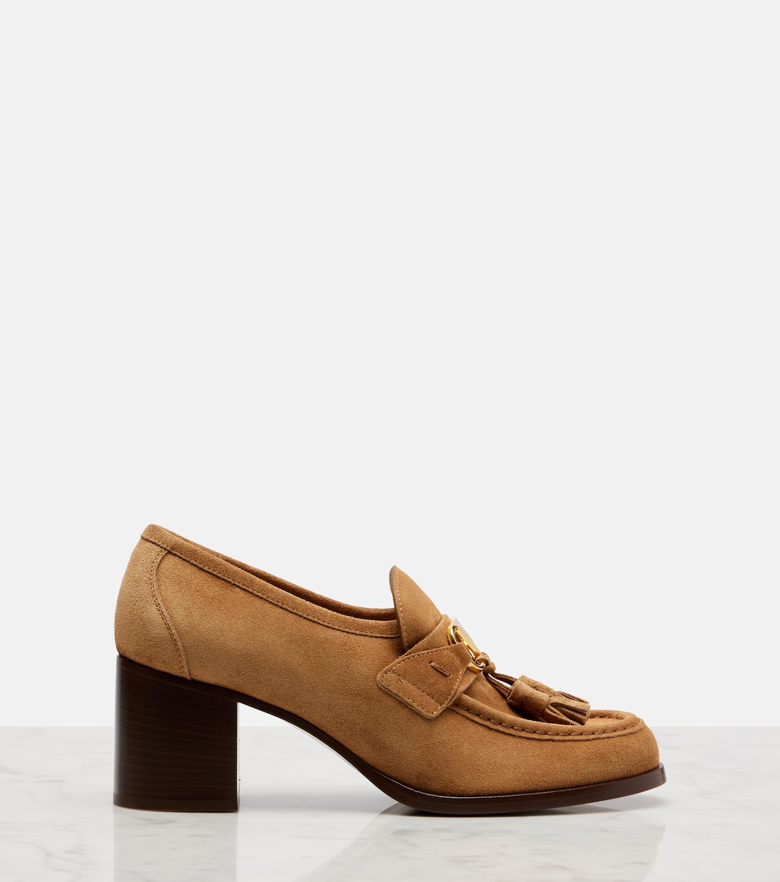 VLogo 60 suede loafer pumps | Valentino Garavani