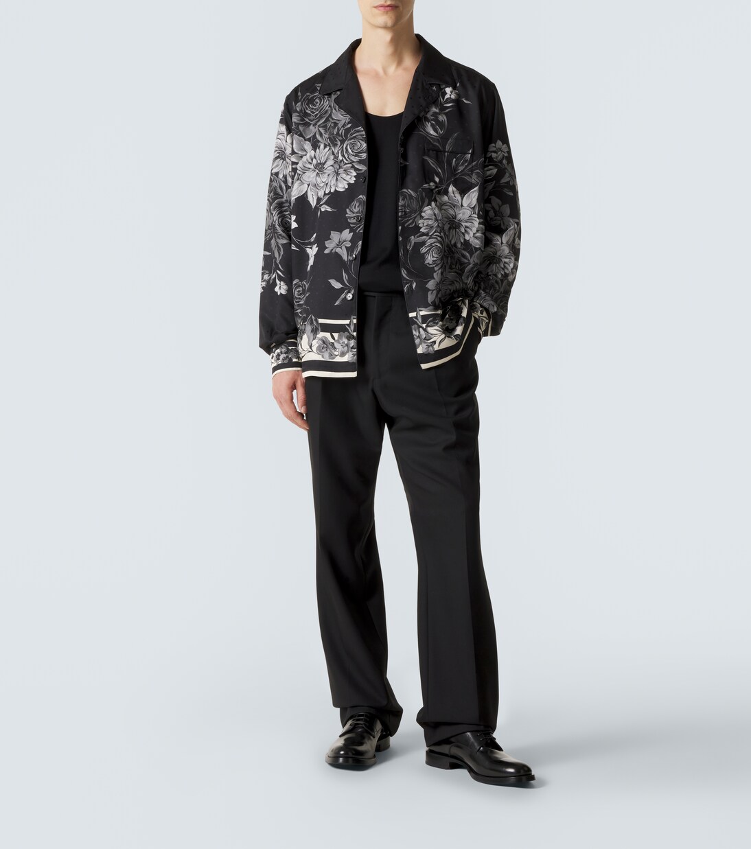 Floral polka-dot silk shirt | Dolce&Gabbana