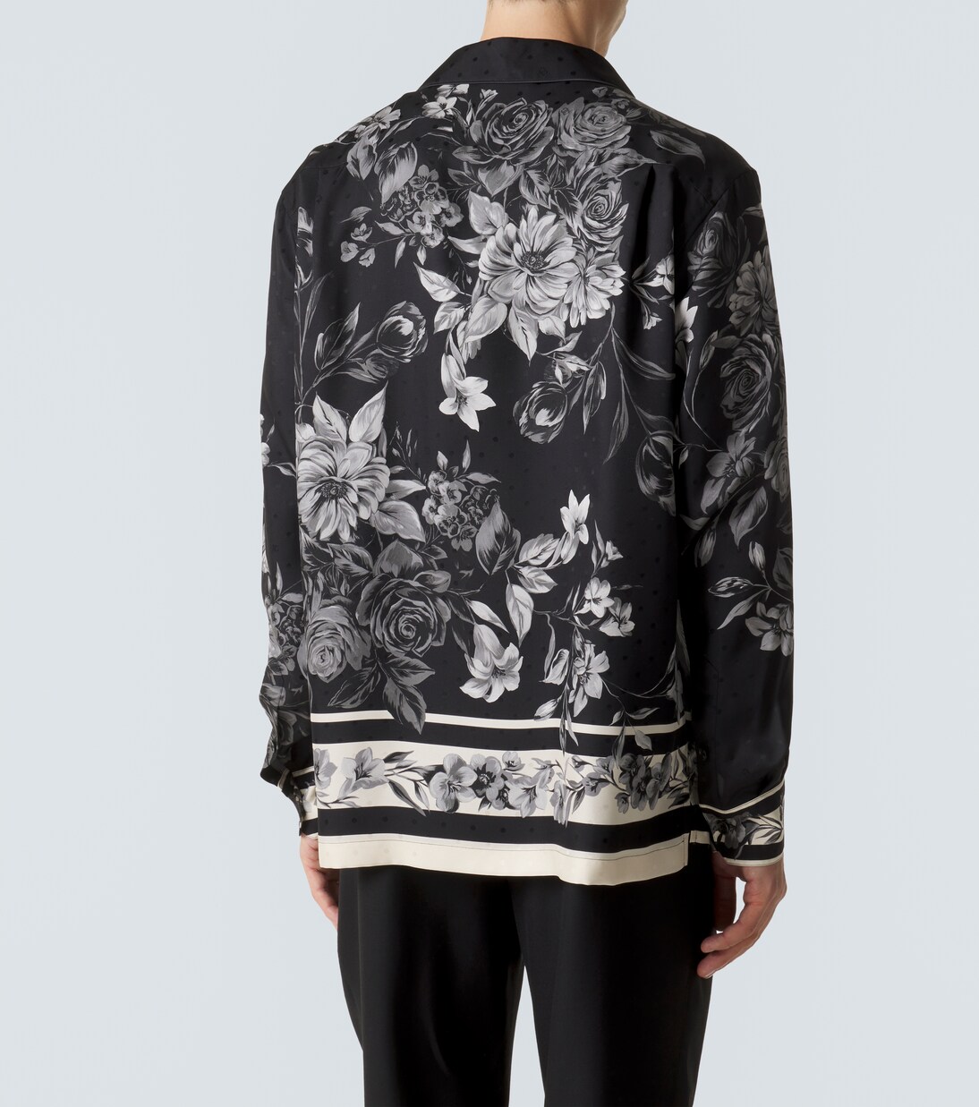 Floral polka-dot silk shirt | Dolce&Gabbana