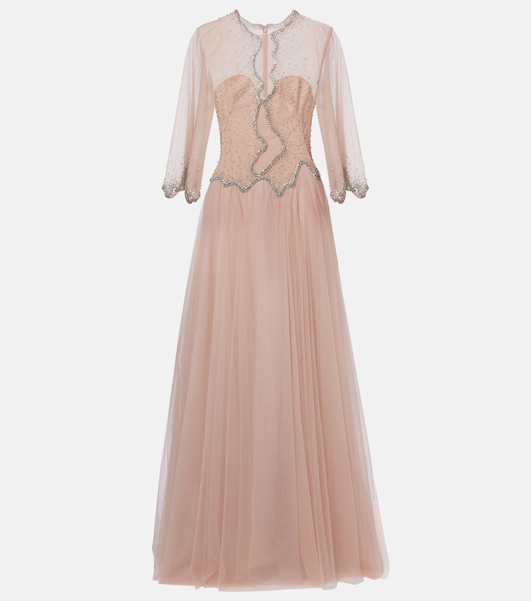 Evanna embellished tulle gown | Costarellos