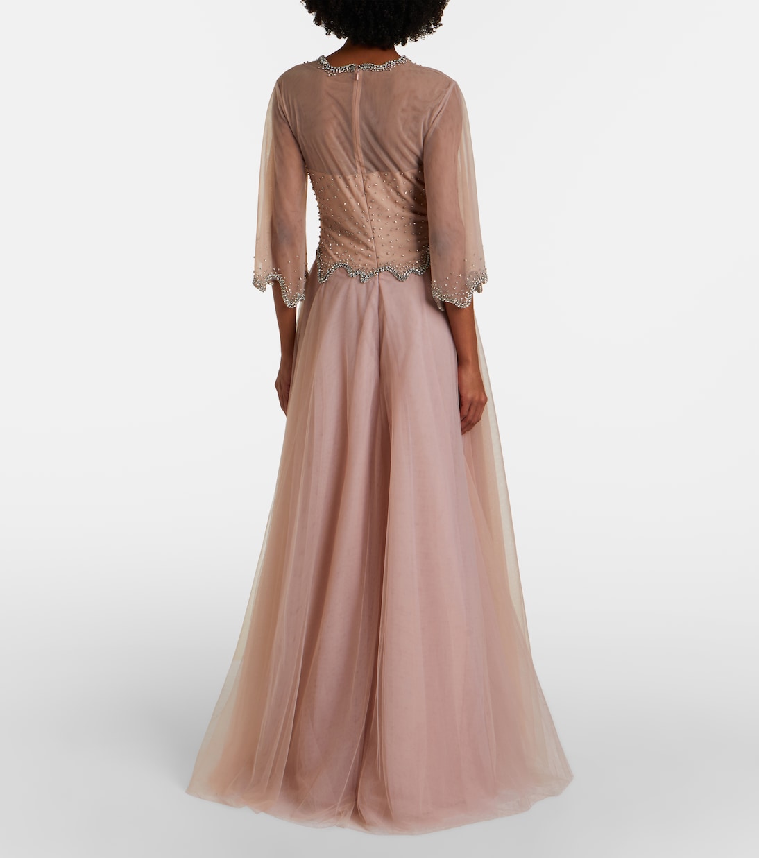 Evanna embellished tulle gown | Costarellos