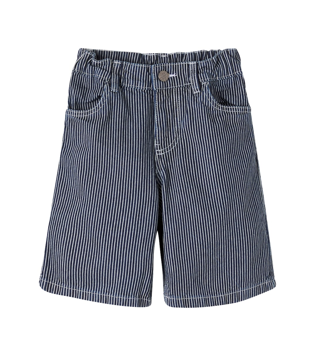 Christian striped denim shorts | Wheat
