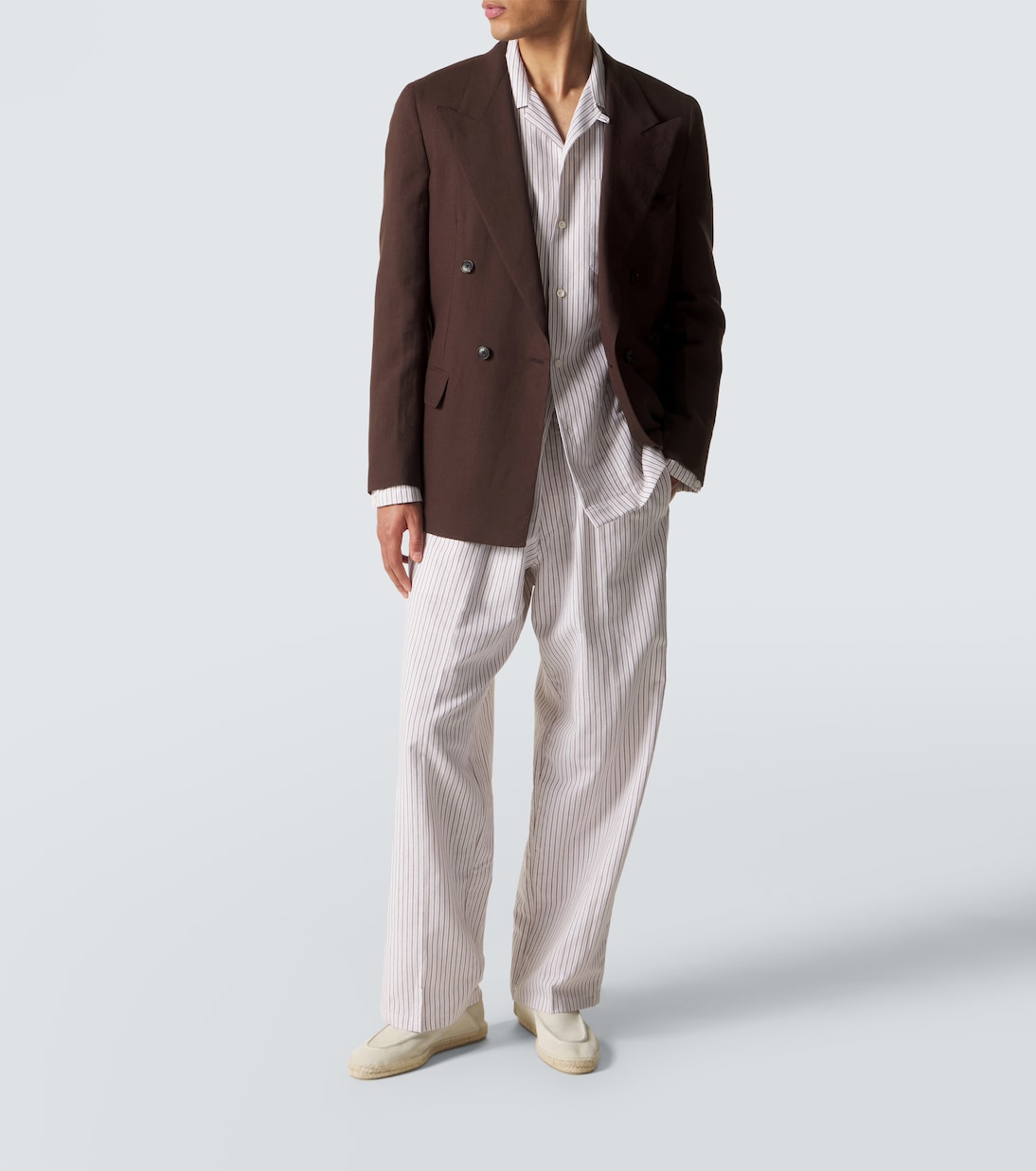 Julian cotton and silk straight pants | Umit Benan