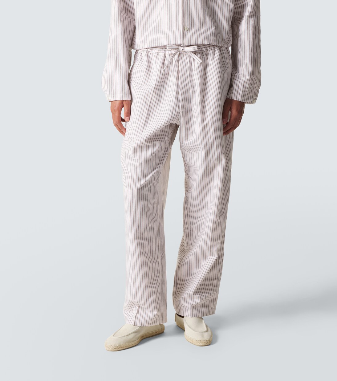 Julian cotton and silk straight pants | Umit Benan