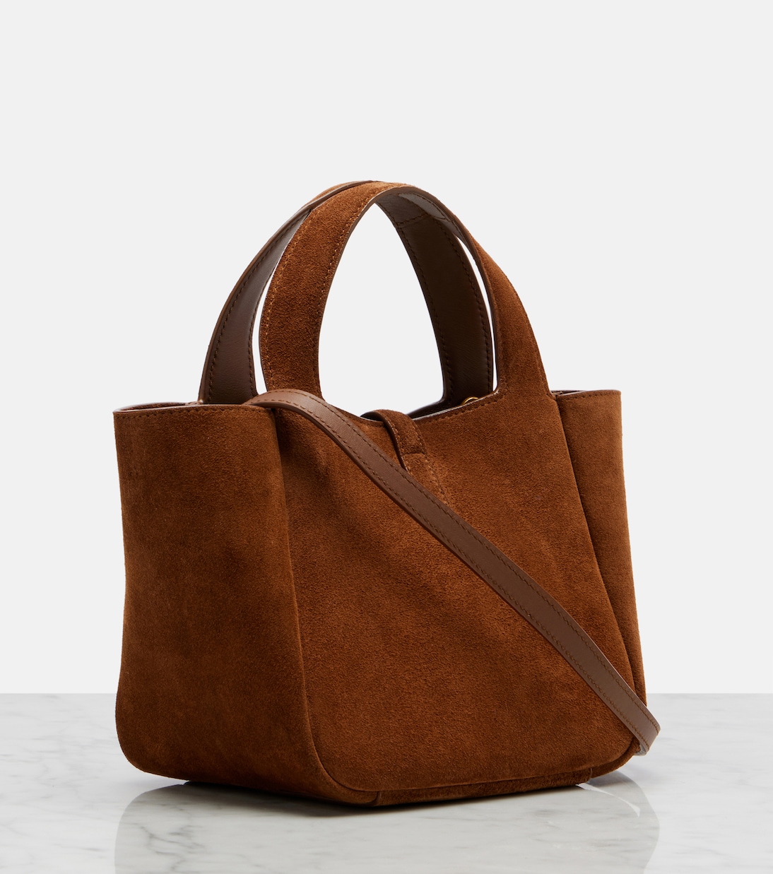 Le 5 à 7 suede shoulder bag | Saint Laurent