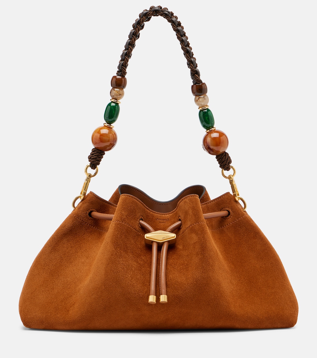 Bucket-Bag Bon Bon Medium aus Veloursleder | Jimmy Choo