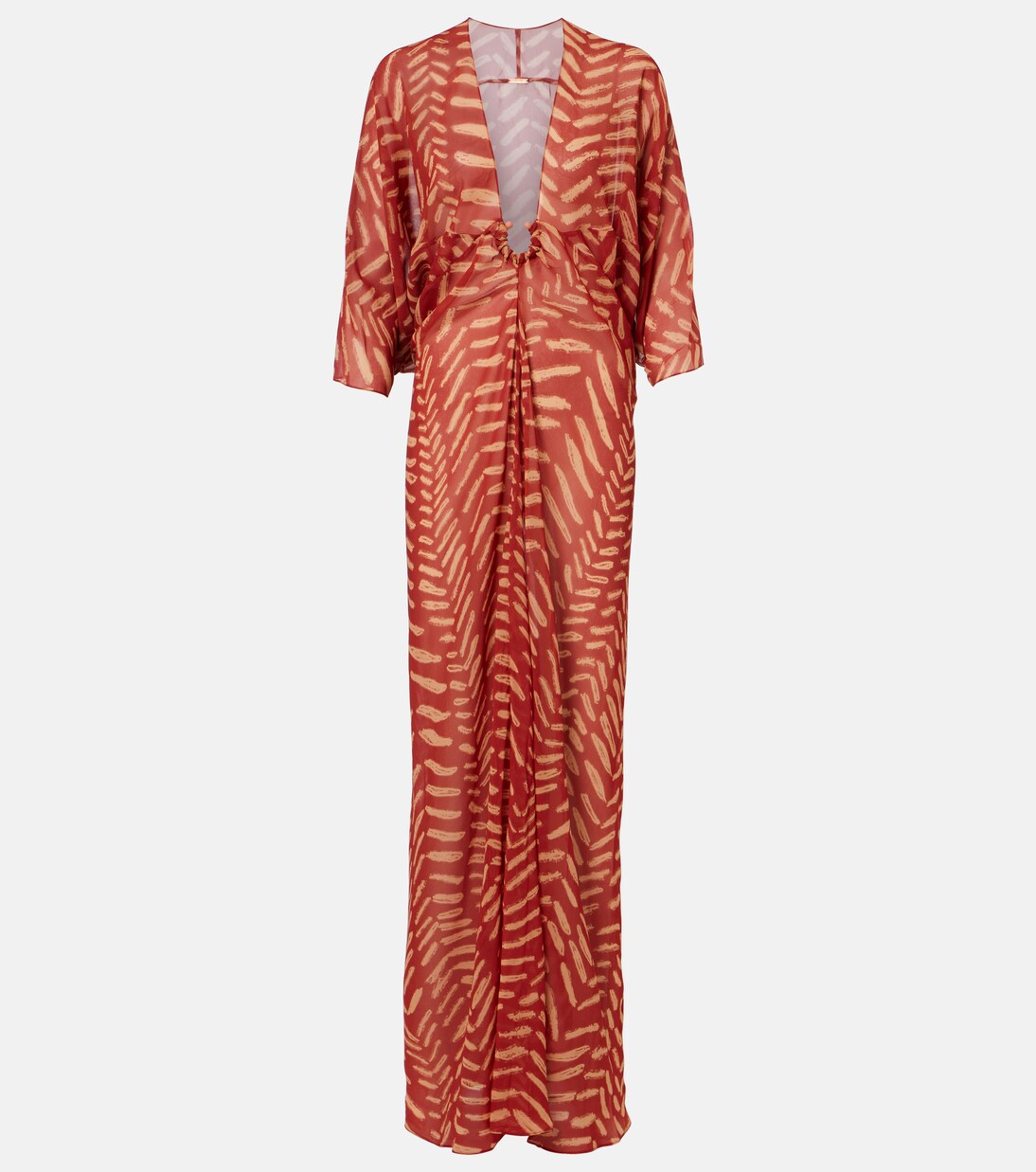 Printed georgette maxi dress | Johanna Ortiz