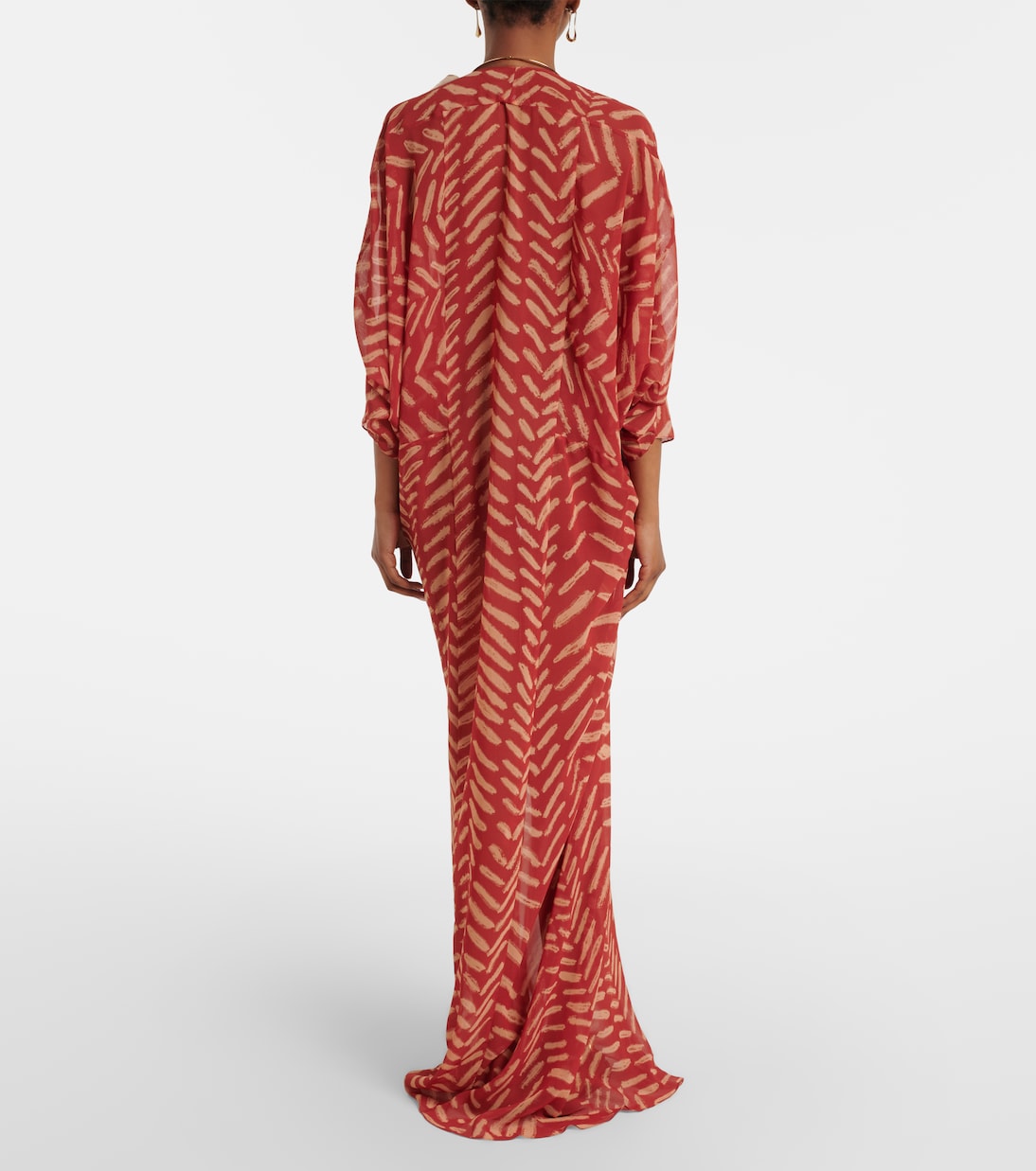 Printed georgette maxi dress | Johanna Ortiz