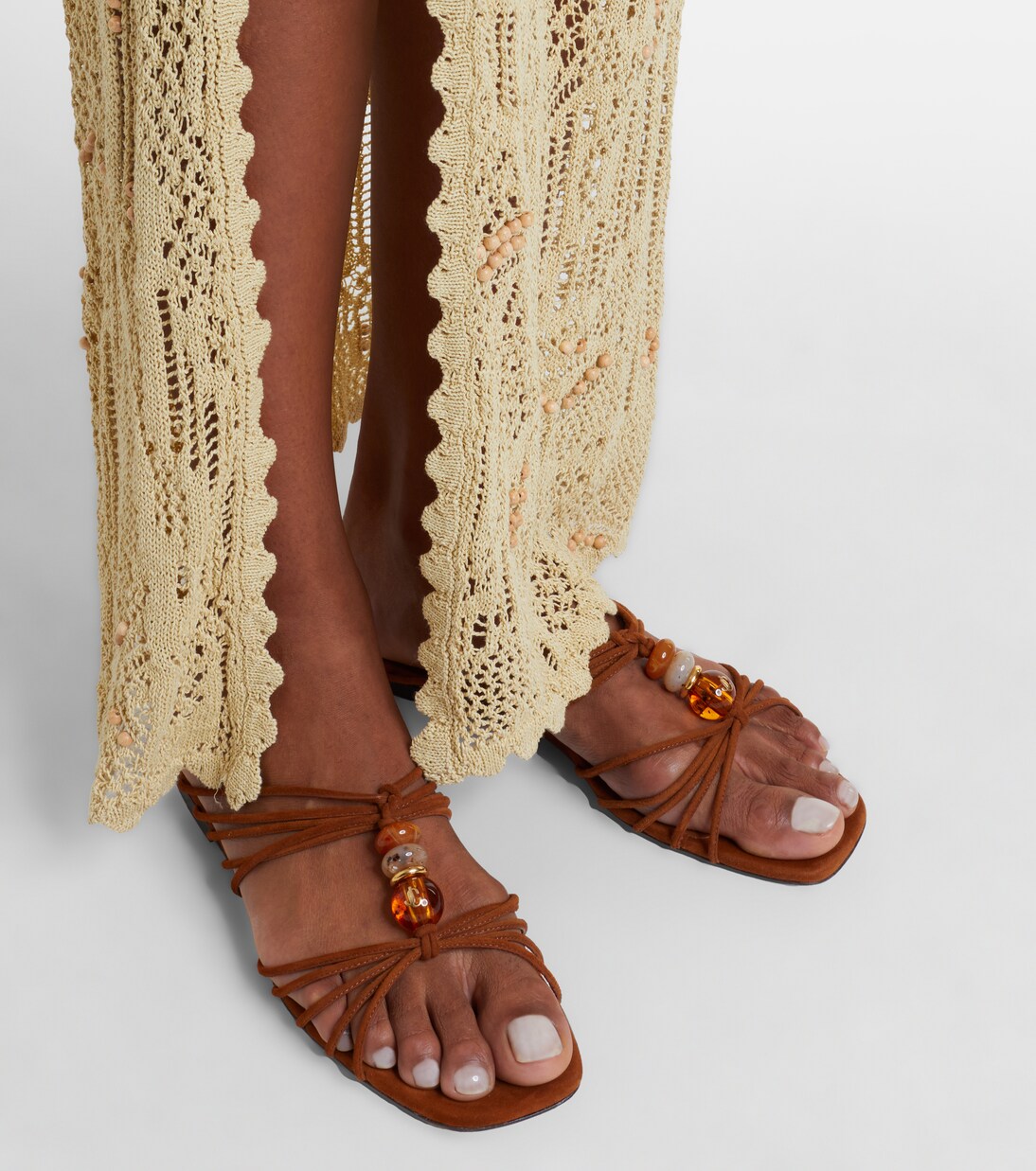Lova beaded suede sandals | Jimmy Choo