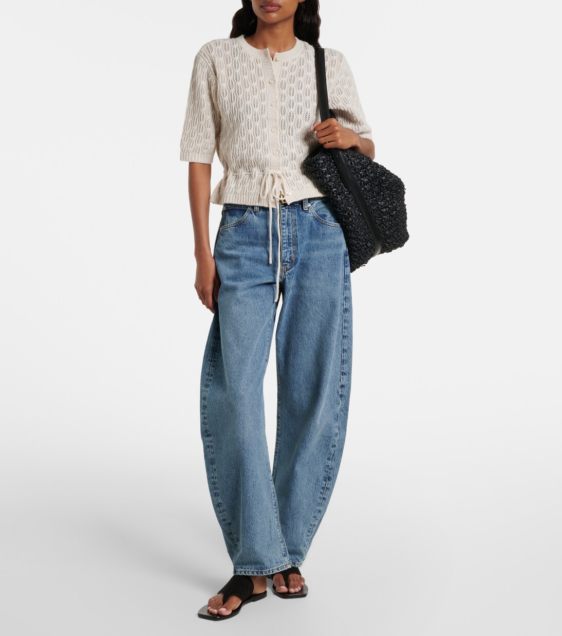Bubble barrel-leg jeans | Frame