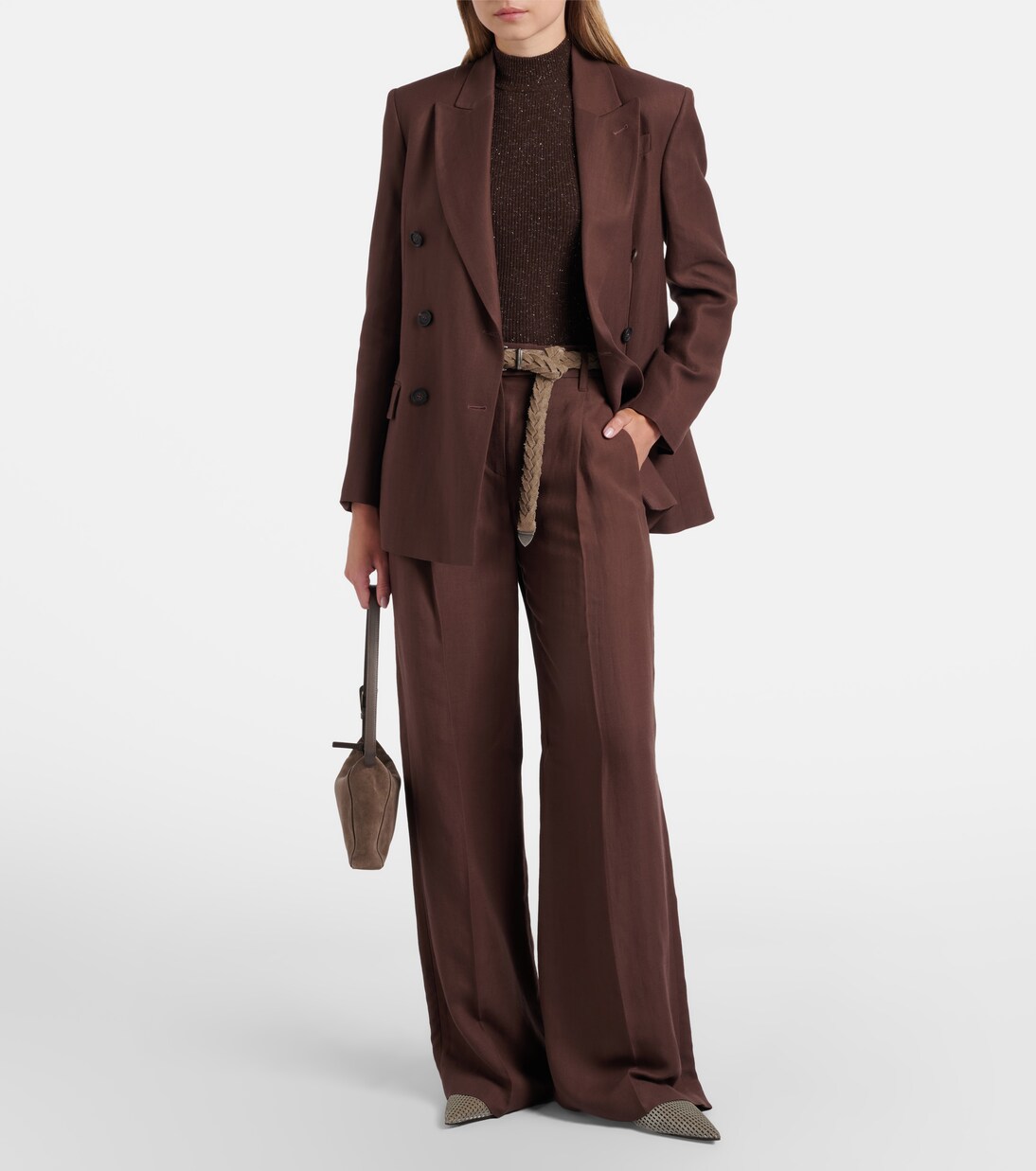 Ribbed-knit lamé top | Brunello Cucinelli