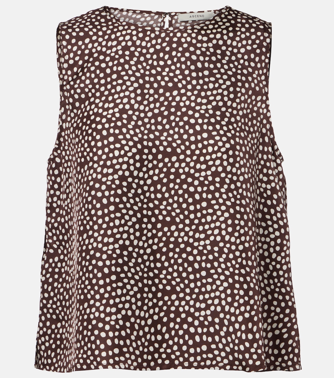 Sofia silk twill tank top | Asceno
