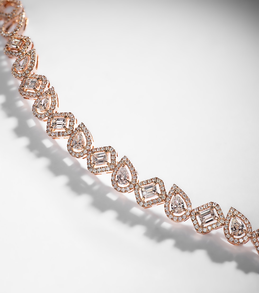 Pulsera My Twin de oro rosa de 18 ct con diamantes | Messika