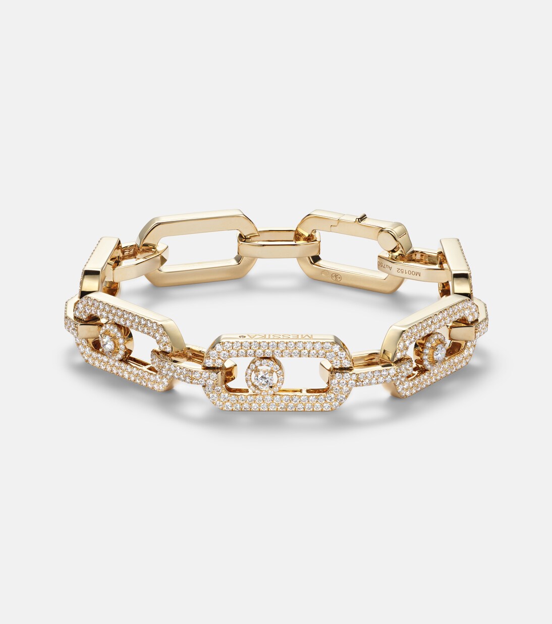 Pulsera de cadena So Move de oro de 18 ct con diamantes | Messika