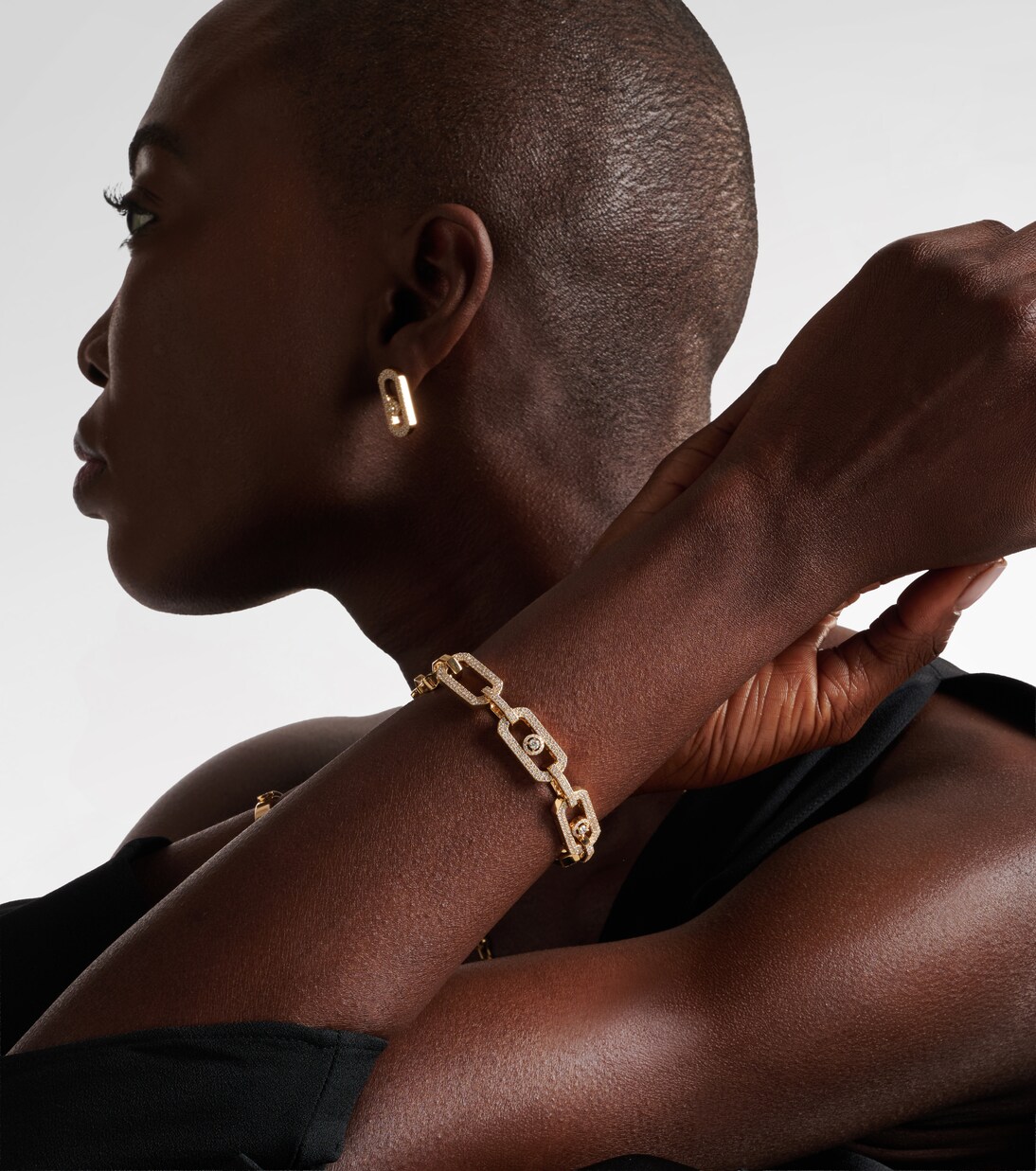 Pulsera de cadena So Move de oro de 18 ct con diamantes | Messika