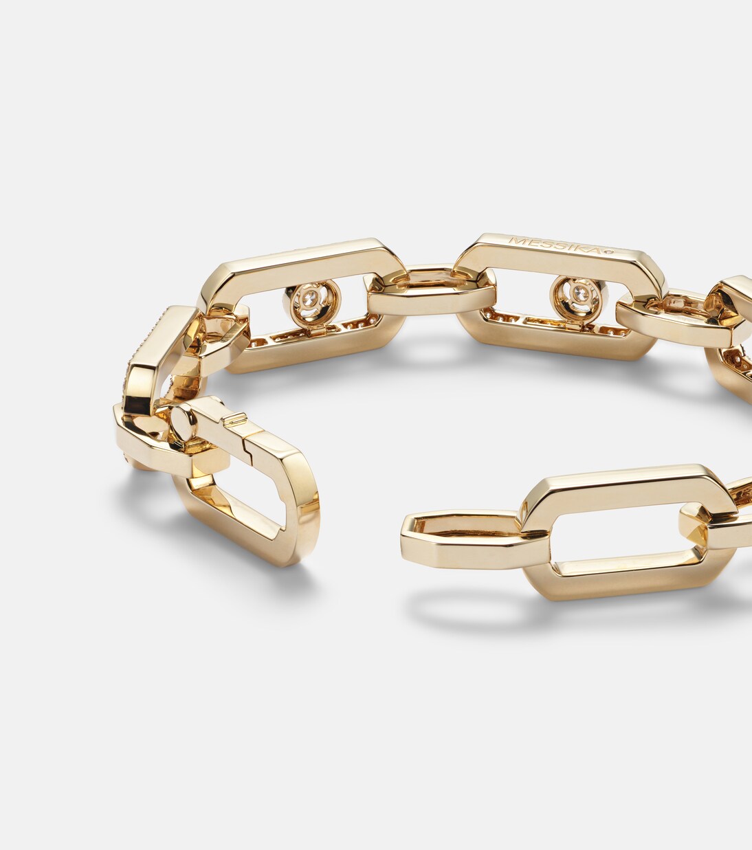 Pulsera de cadena So Move de oro de 18 ct con diamantes | Messika