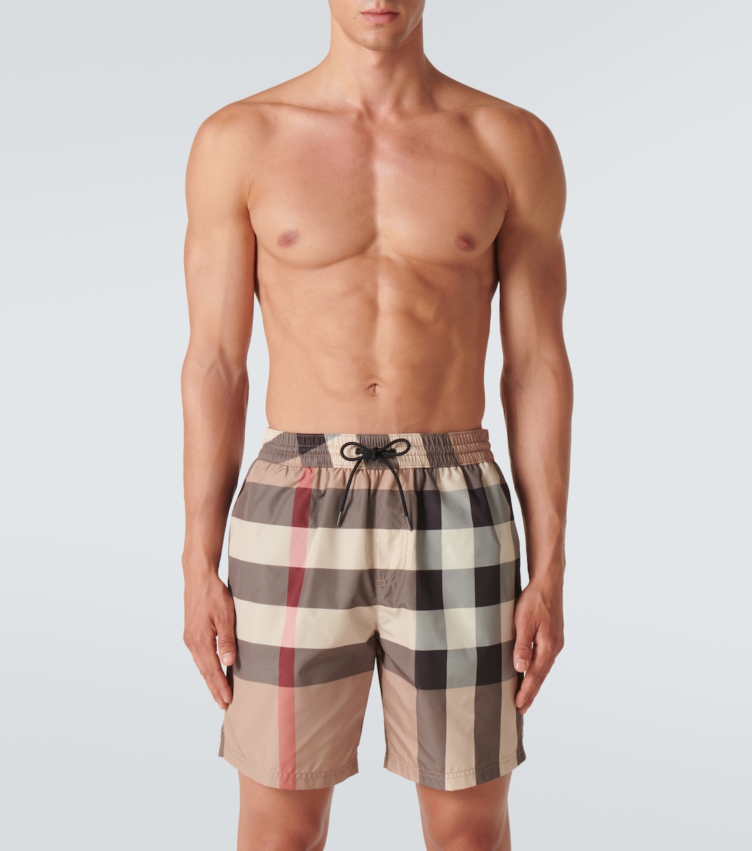 Large check-print swim shorts | Burberry