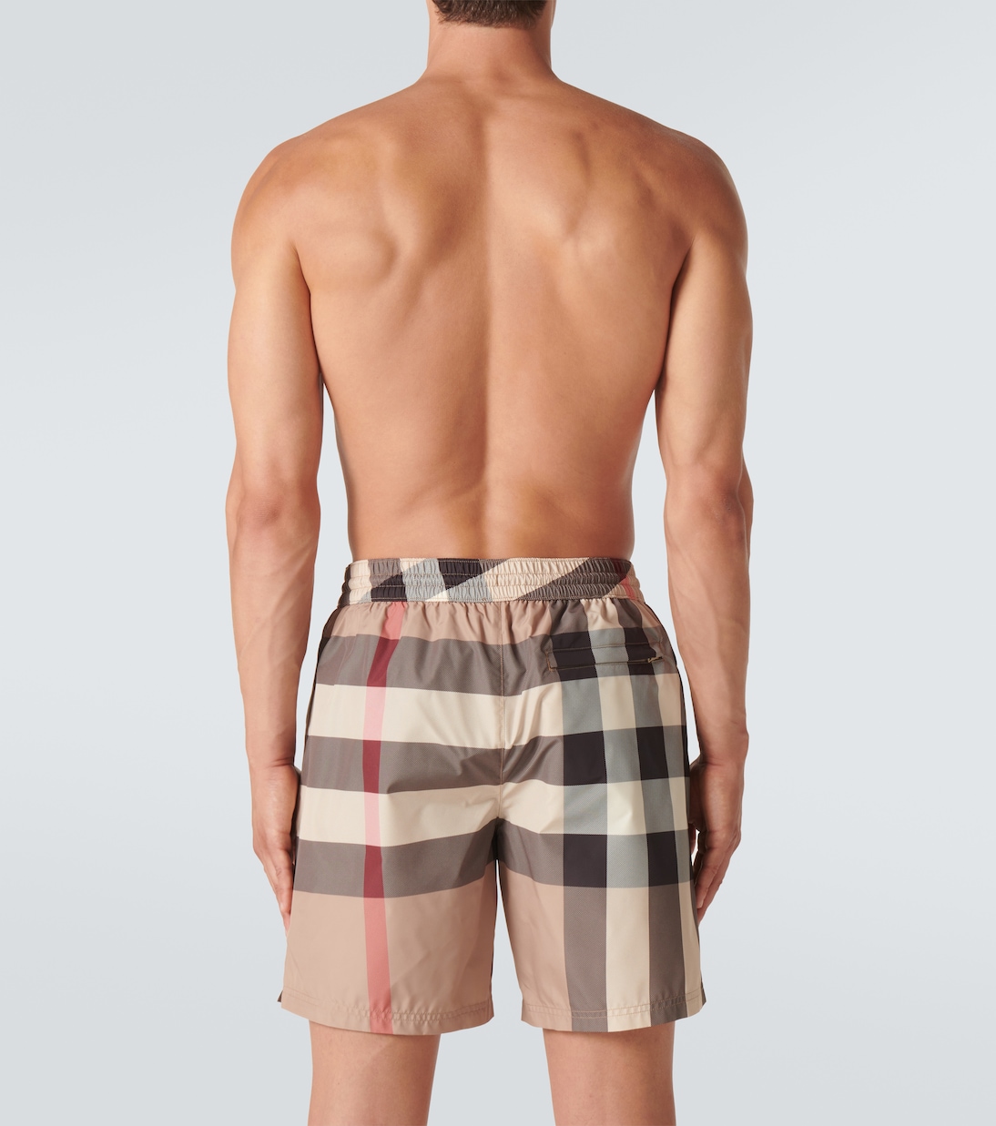 Large check-print swim shorts | Burberry