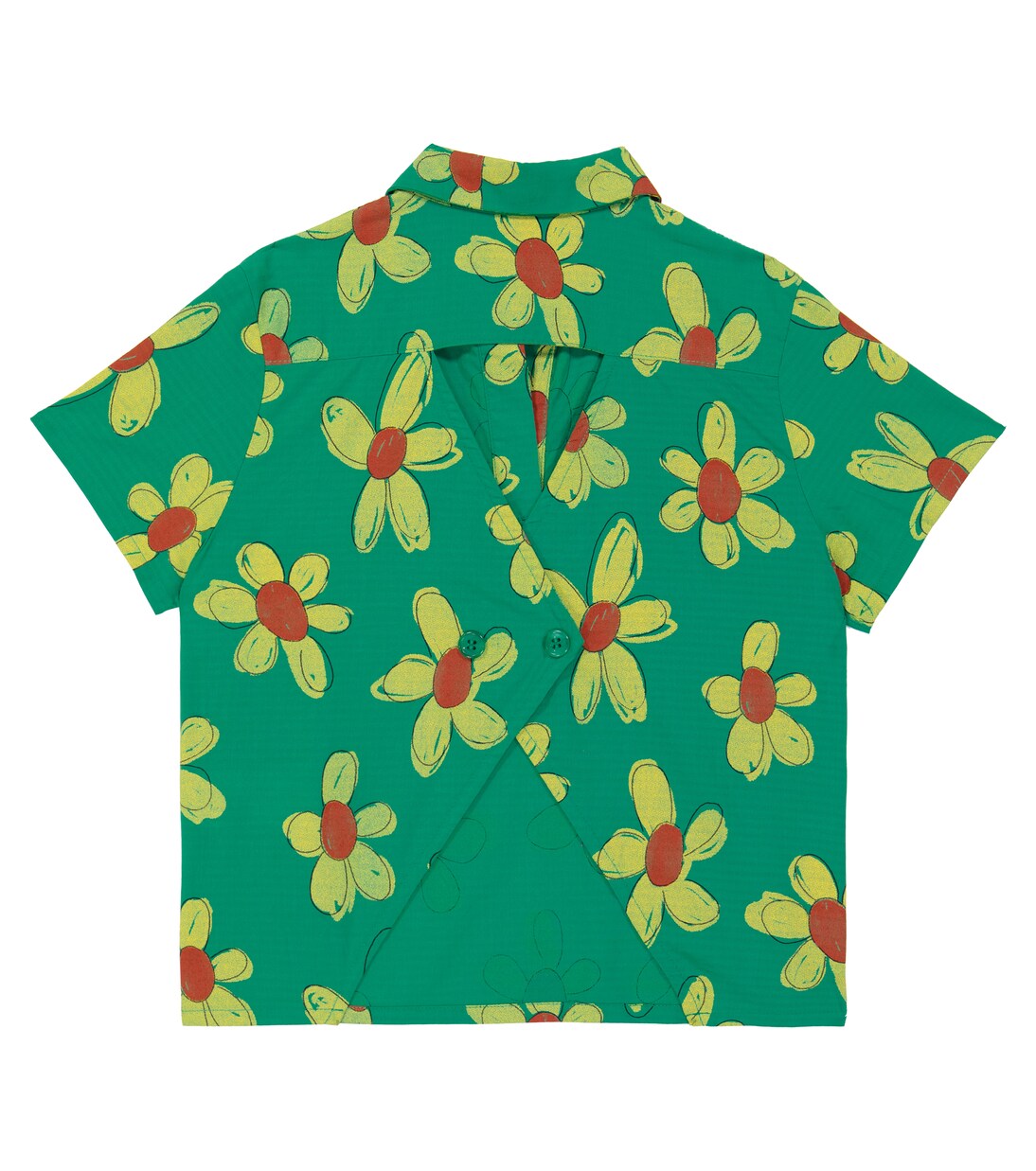 Kangaroo floral cotton shirt | The Animals Observatory