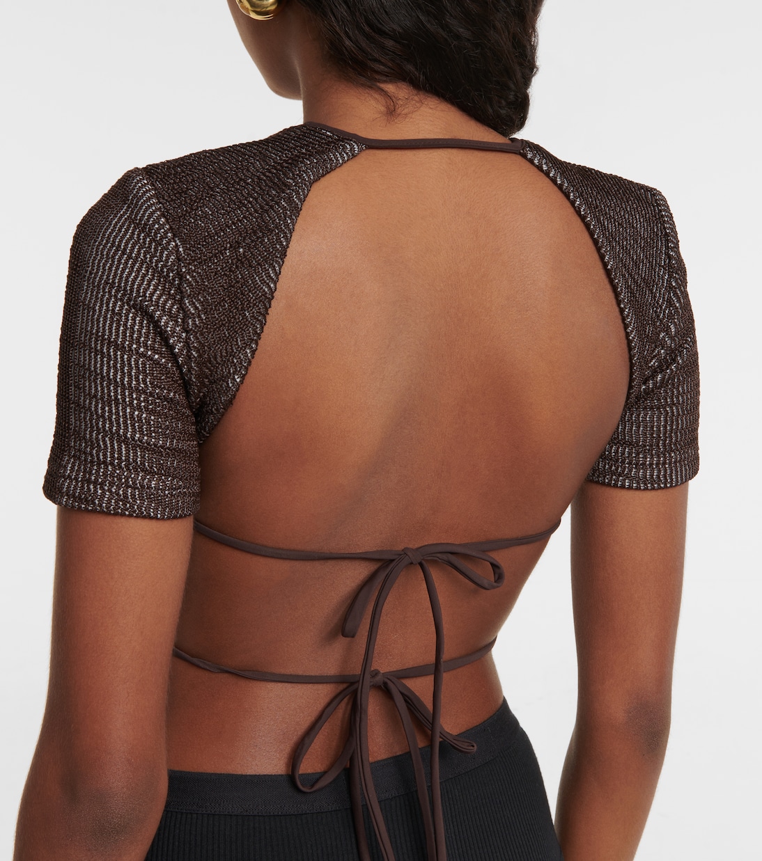 Open-back crop top | Christopher Esber