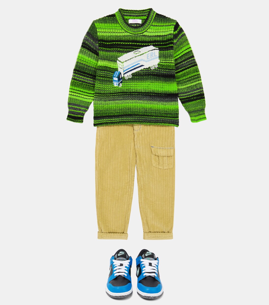 Embroidered wool-blend sweater | ERL Kids