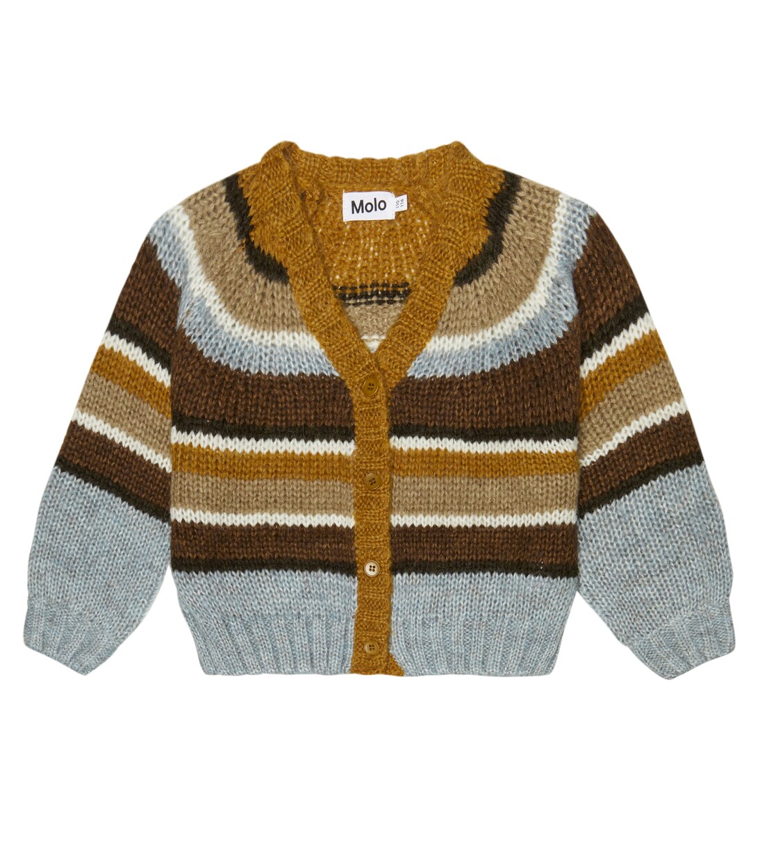 Gail striped wool-blend cardigan | Molo