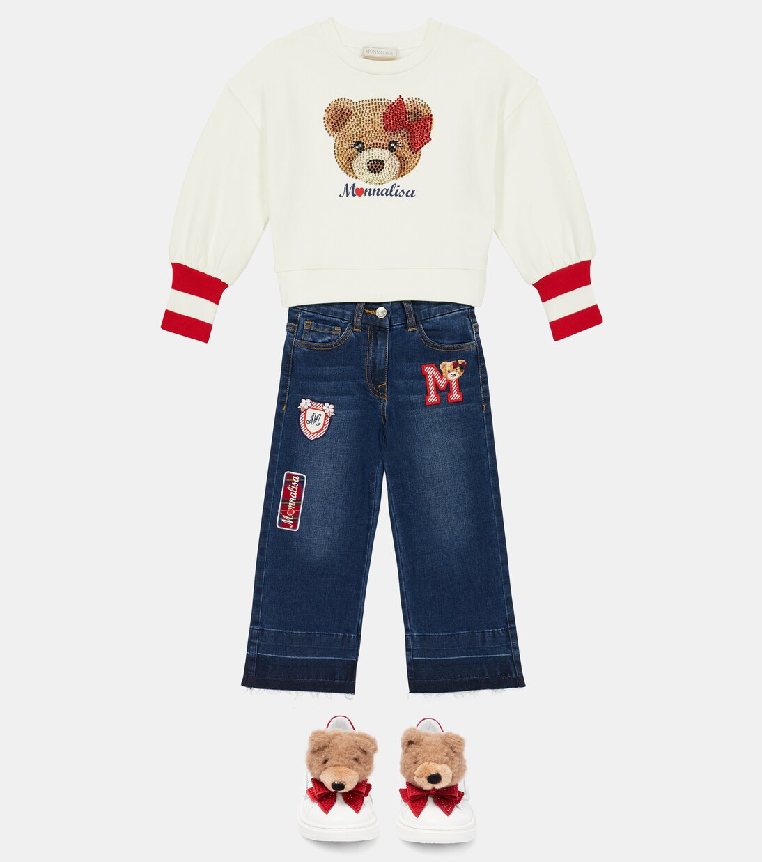 Bestickte Jeans | Monnalisa