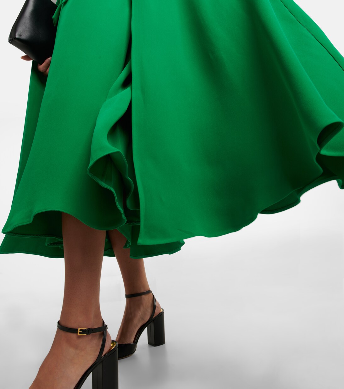 Robe midi en crêpe de soie | Valentino