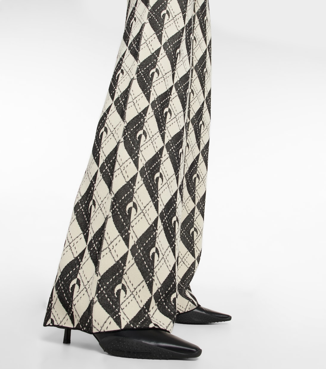 Hose Royal Moon Carreaux aus Strick | Marine Serre