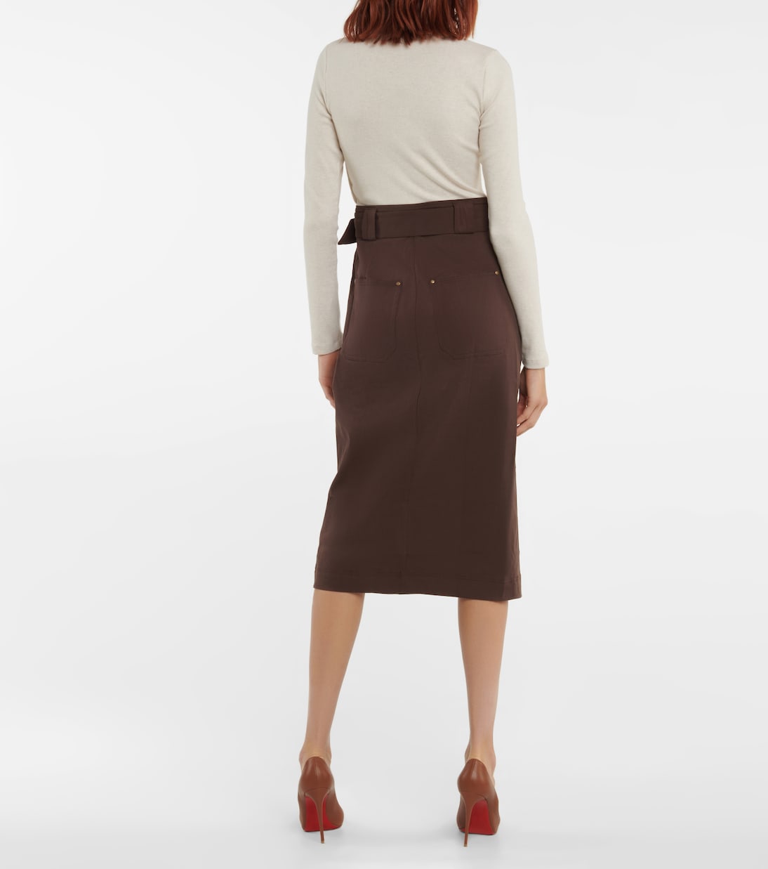 فستان ميدي من القطن المخلوط Morrisey | Veronica Beard