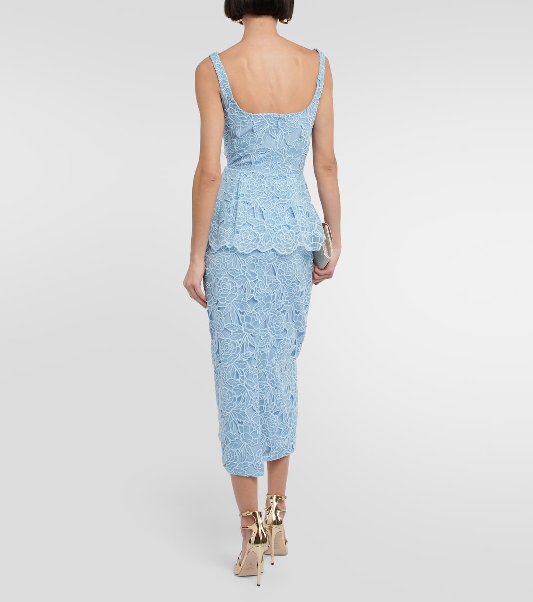 Robe midi Maesa en dentelle | Emilia Wickstead