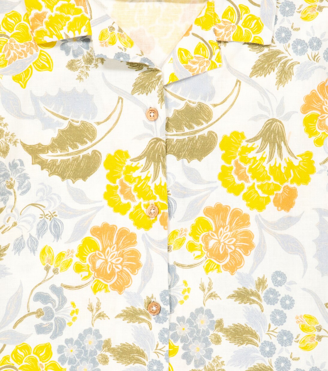 Gianni floral linen and cotton shirt | The New Society