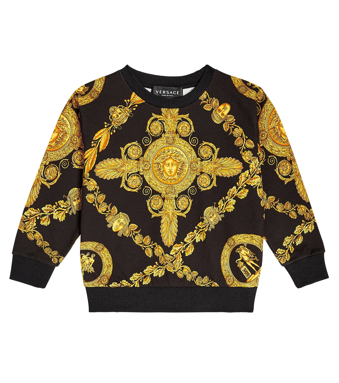 Sweat-shirt Barocco en coton | Versace Kids