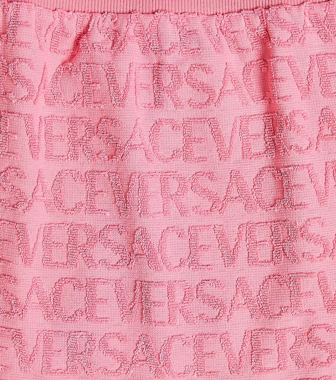 Gonna in jacquard di cotone con logo | Versace Kids