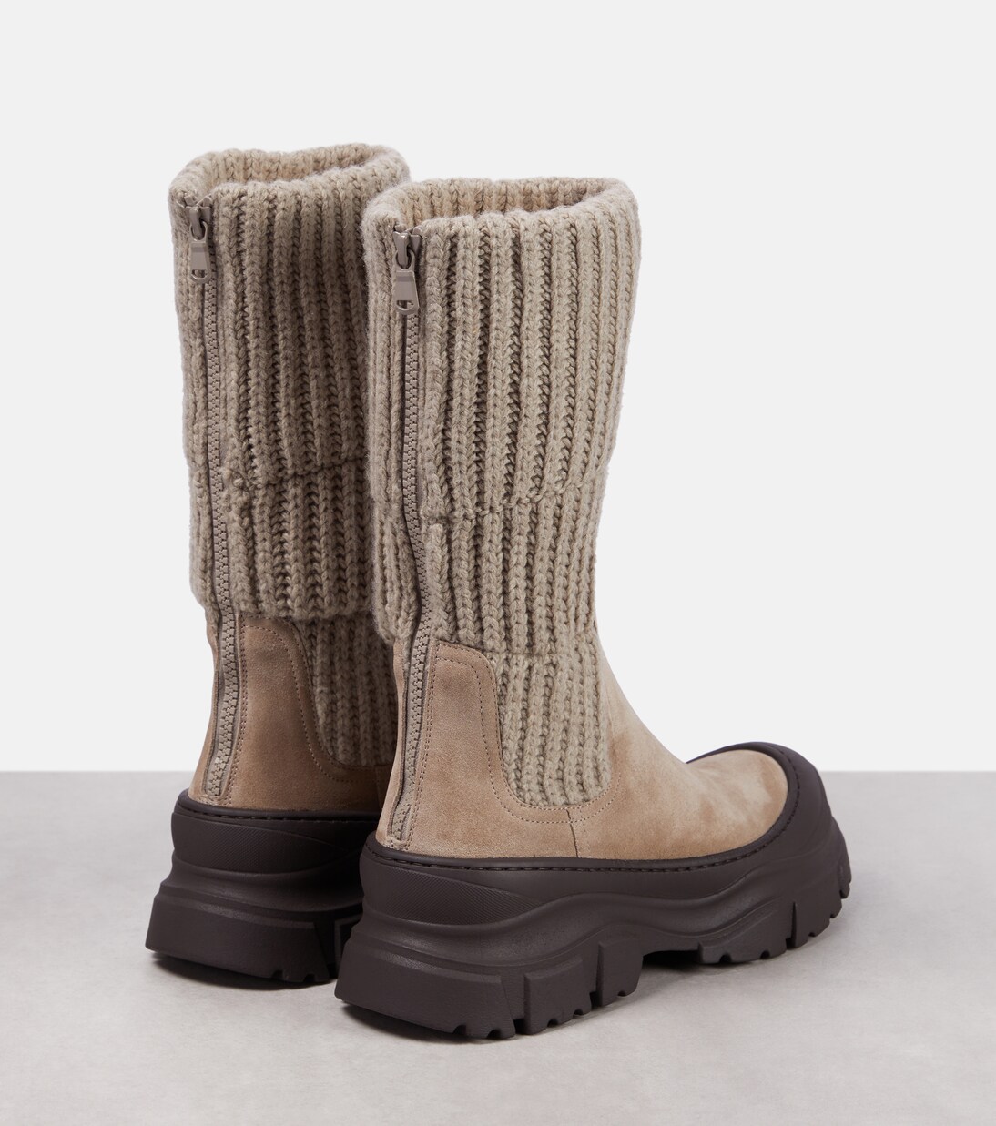 Bottines Chelsea en daim | Brunello Cucinelli