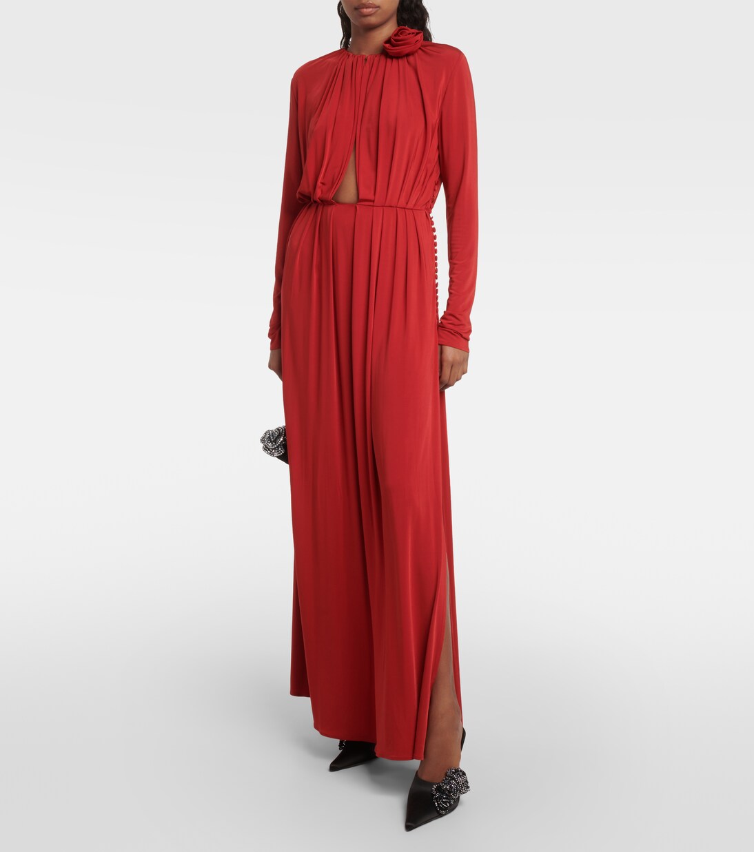 Verzierte Mules aus Satin | Magda Butrym