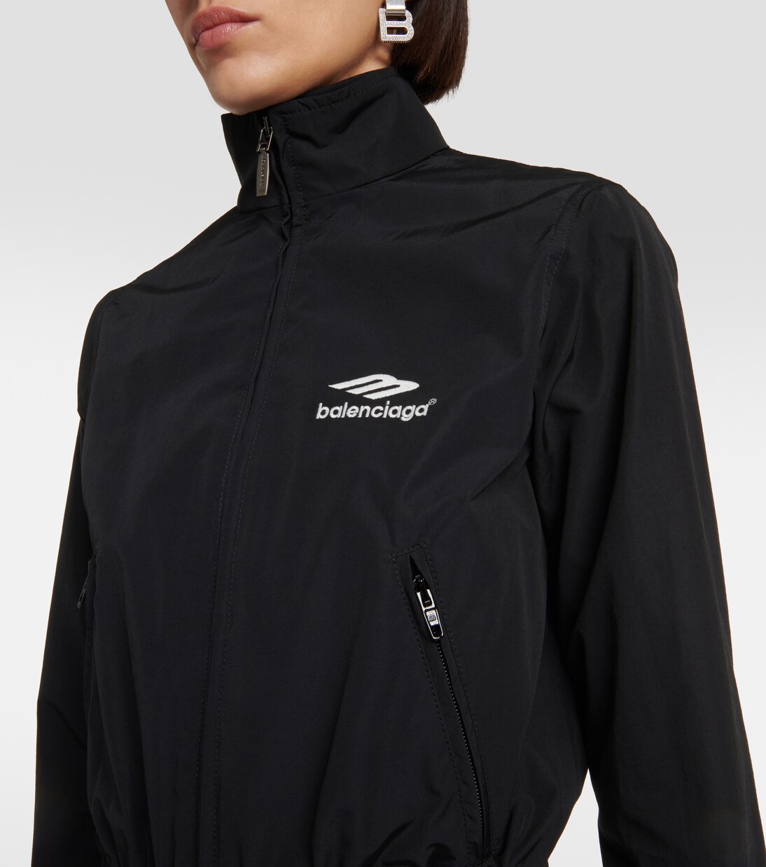 3B Sports Icon poplin track jacket | Balenciaga
