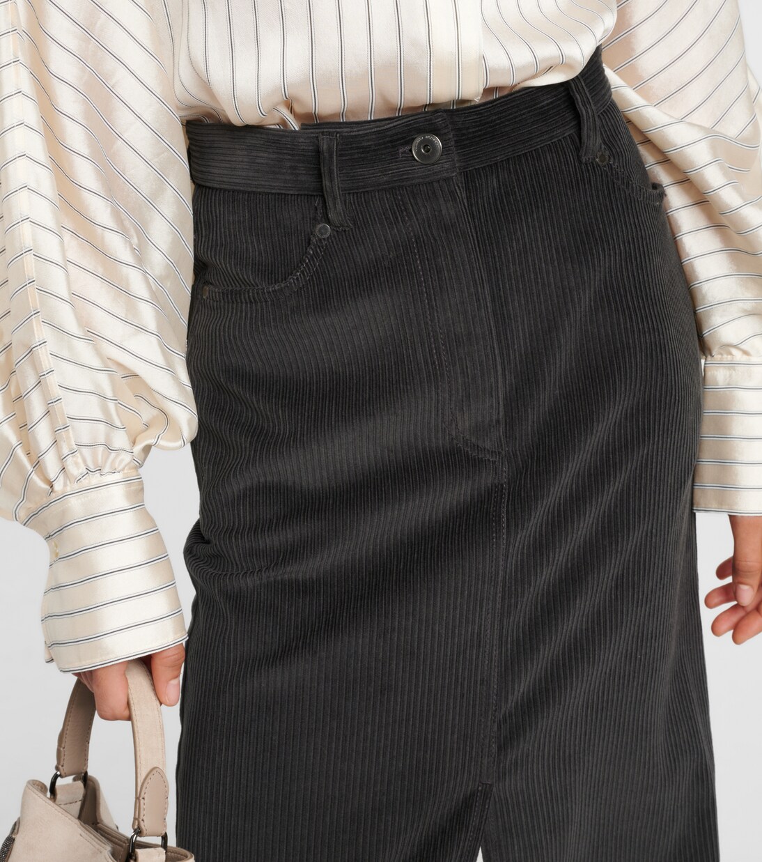 Maxirock aus Baumwoll-Cord | Brunello Cucinelli