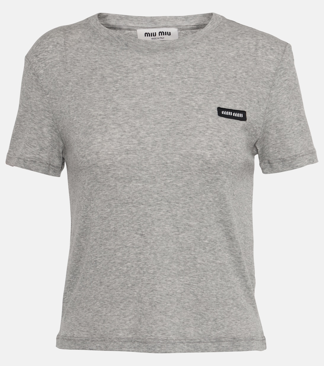 T-Shirt aus Baumwoll-Jersey | Miu Miu