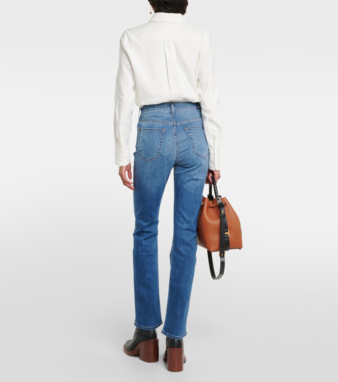 High-Rise Slim Jeans | 7 For All Mankind