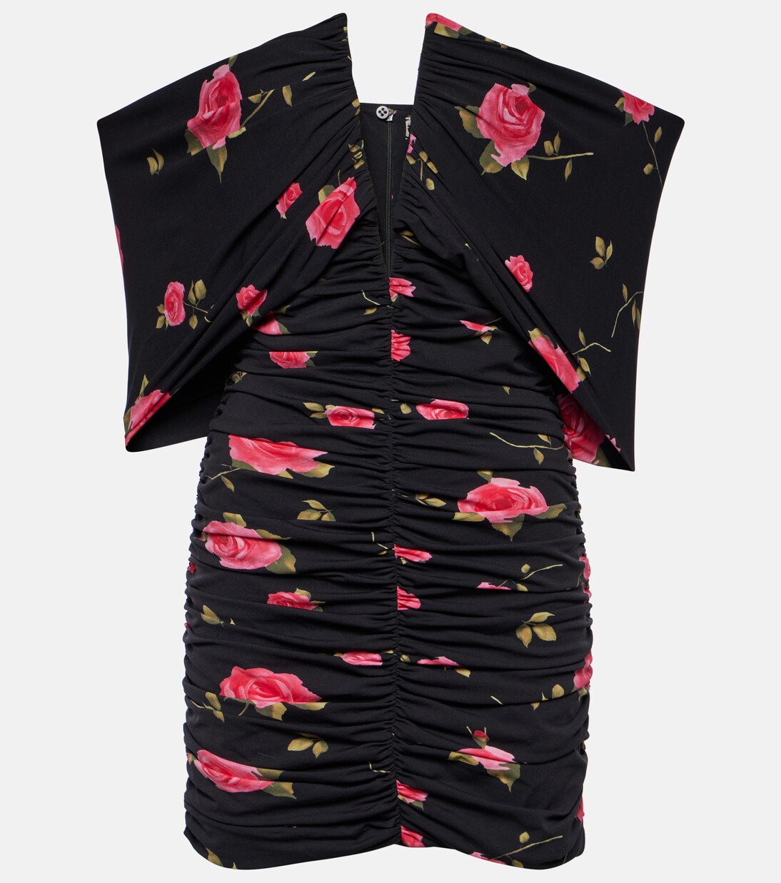 Robe à fleurs et à encolure bardot | Magda Butrym