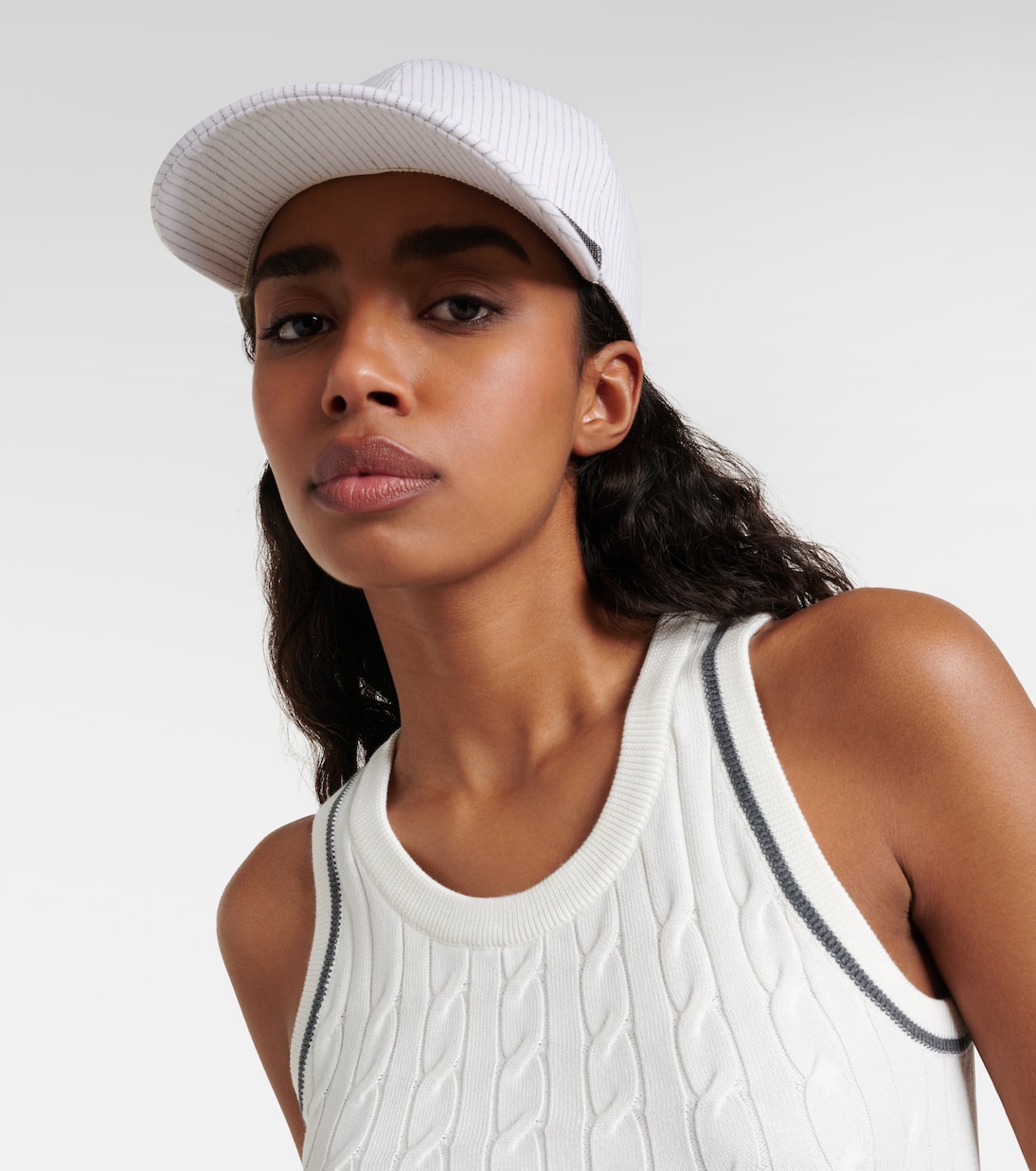 Linen and cotton baseball cap | Brunello Cucinelli