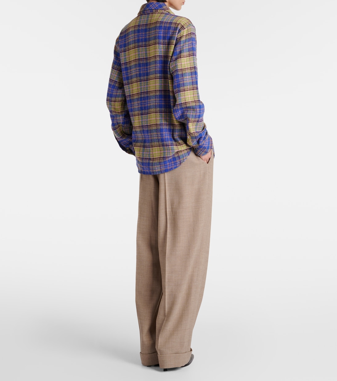 Tartan cashmere shirt | God's True Cashmere