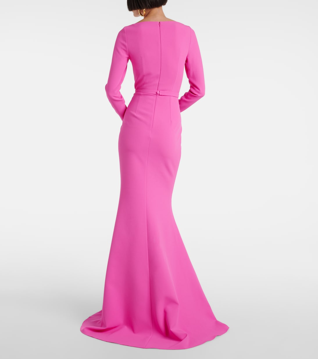 Robe longue Auria en crêpe | Safiyaa