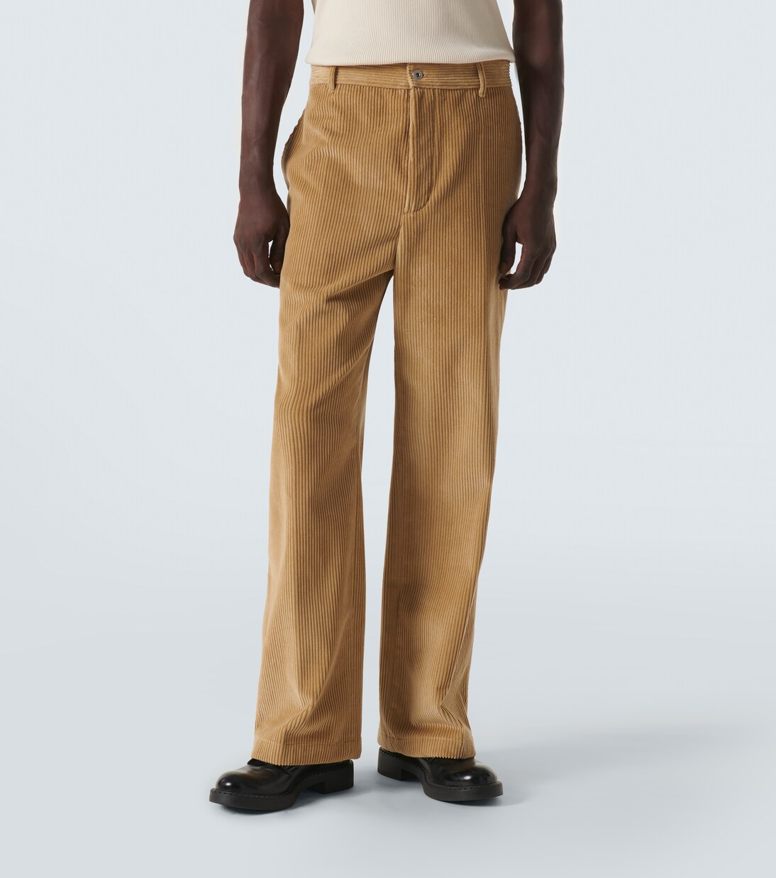 Cotton corduroy straight pants | Bottega Veneta