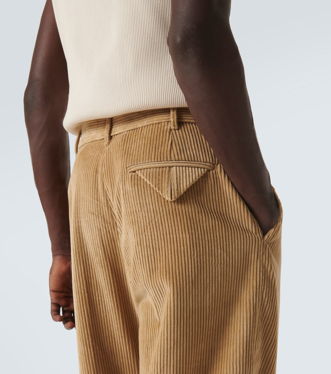 Cotton corduroy straight pants | Bottega Veneta