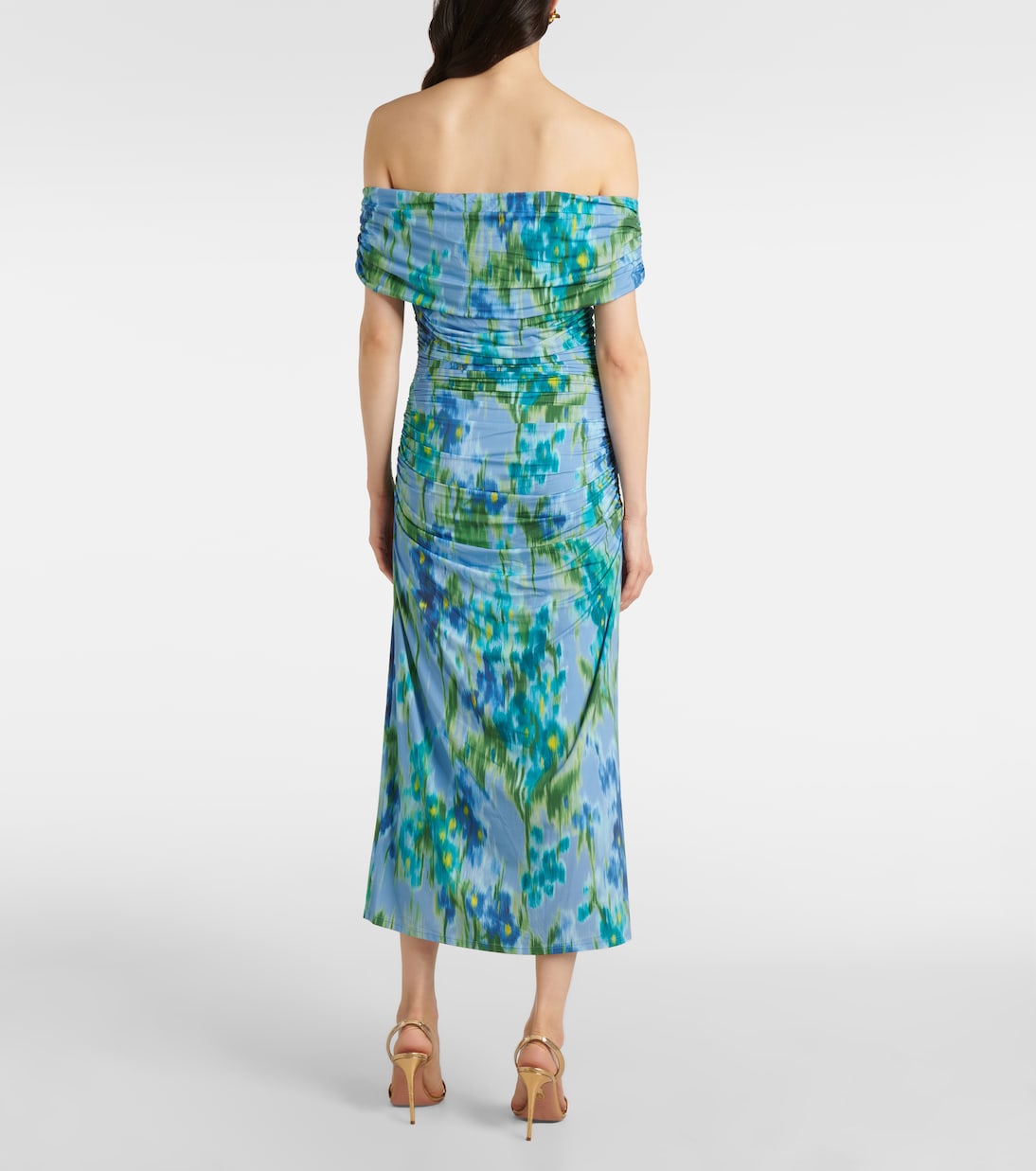 Abito midi con scollo bardot | Carolina Herrera