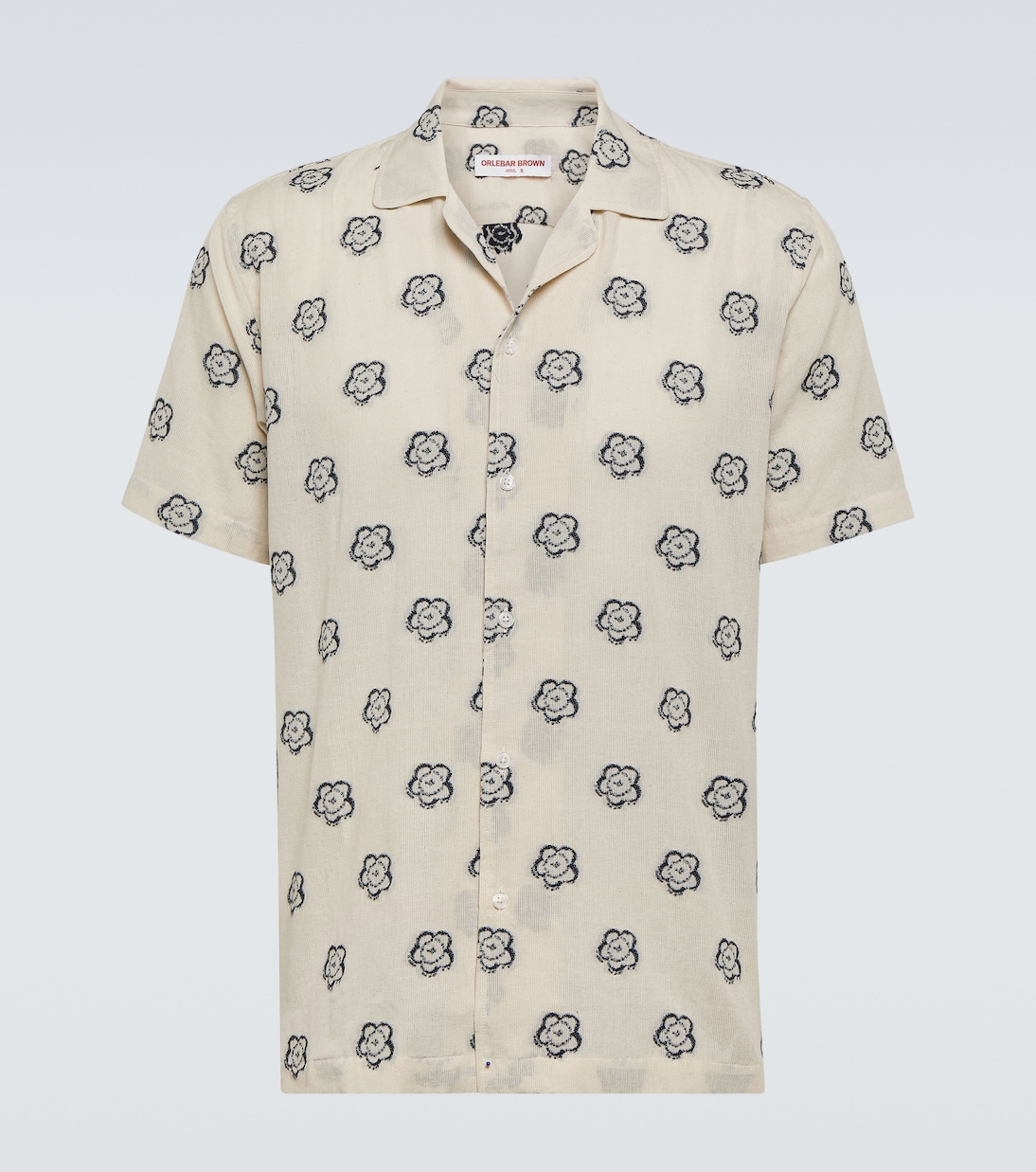 Marne cotton-blend jacquard bowling shirt | Orlebar Brown