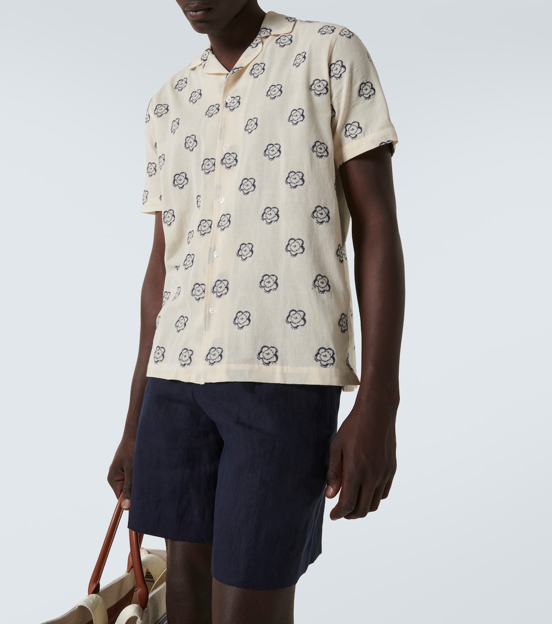 Marne cotton-blend jacquard bowling shirt | Orlebar Brown